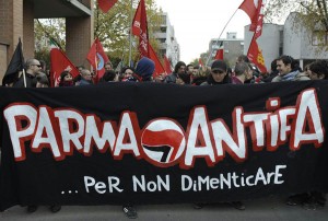 Corteo antifascista a Parma