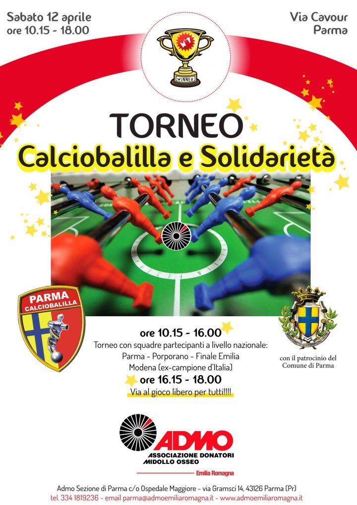 admo “1° Torneo di Calciobalilla e Solidarietà” 