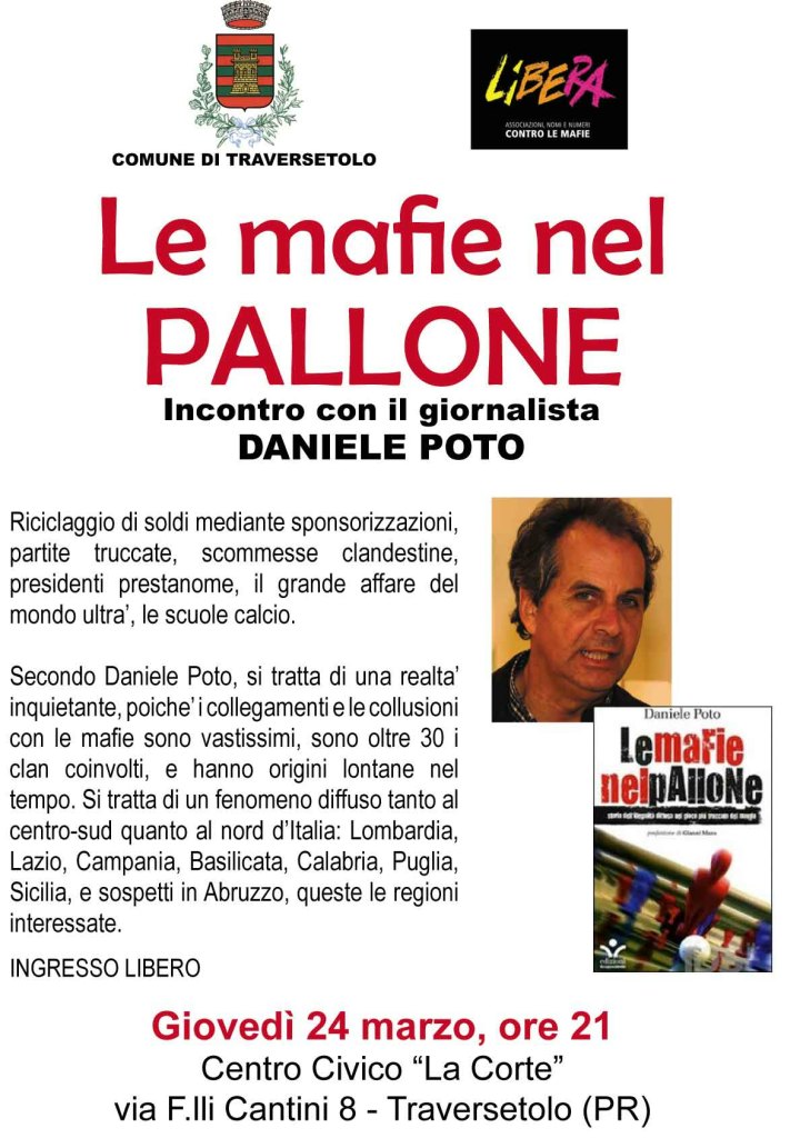 Le mafie nel pallone: incontro con il giornalista Daniele Poto