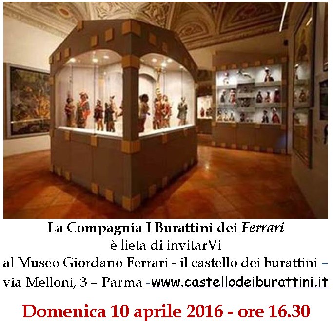 Museo Giordano Ferrari il castello dei burattini Via Melloni 3 - Parma
