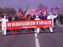 NO alle megadiscariche di amianto in provincia di Cremona! L'AMIANTO UCCIDE