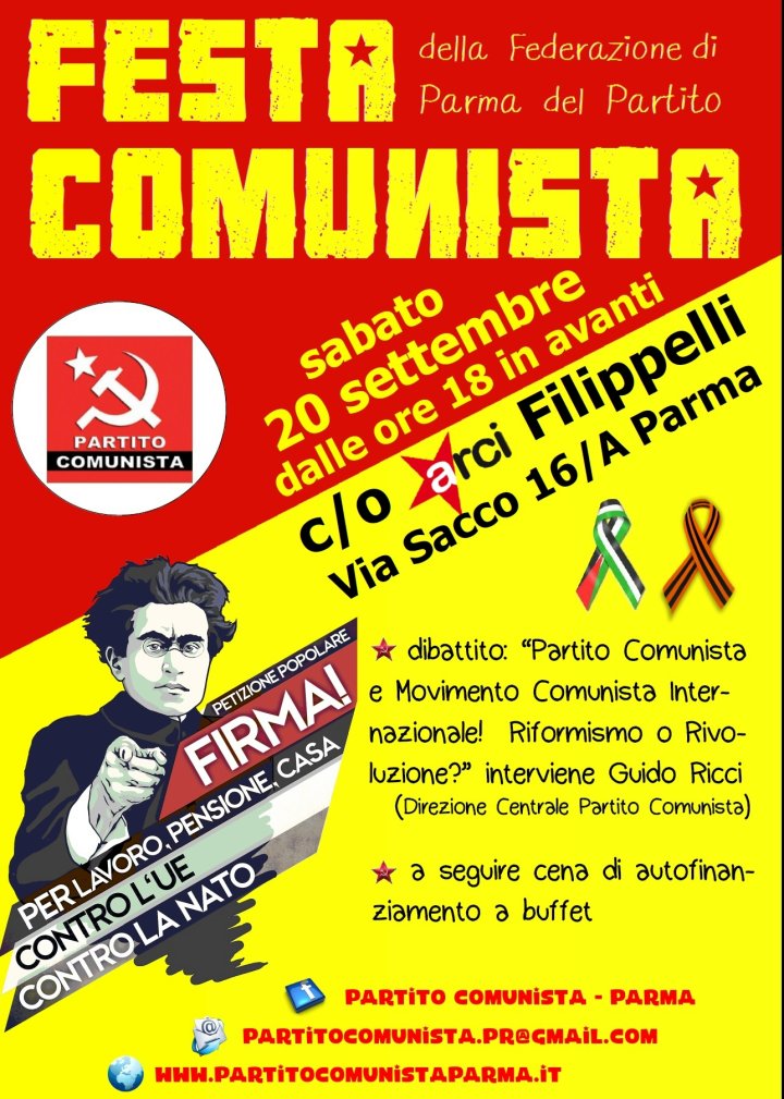 FESTA COMUNISTA a Parma 20.9.2014
