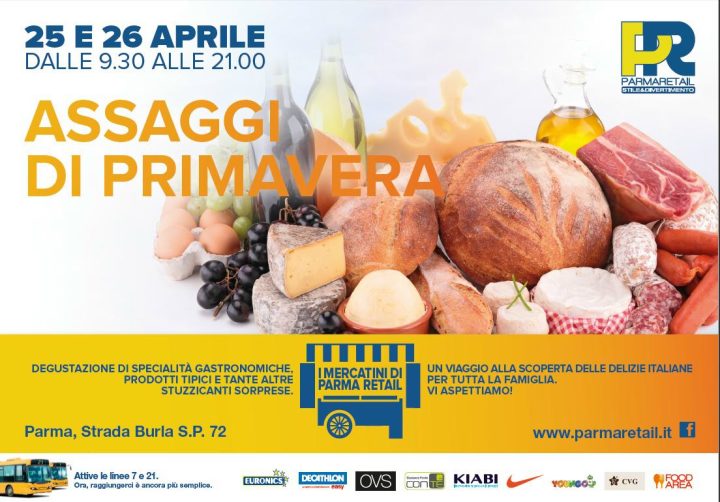 Mercatini enogastronomici a Parma Retail_25 e 26 aprile