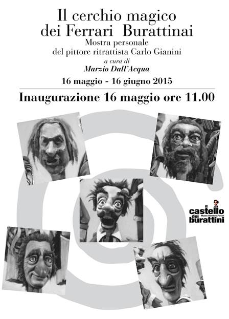 Inaugurazione mostra pittorica del pittore Carlo Gianini - Museo Giordano Ferrari - il castello dei burattini via Melloni Parma