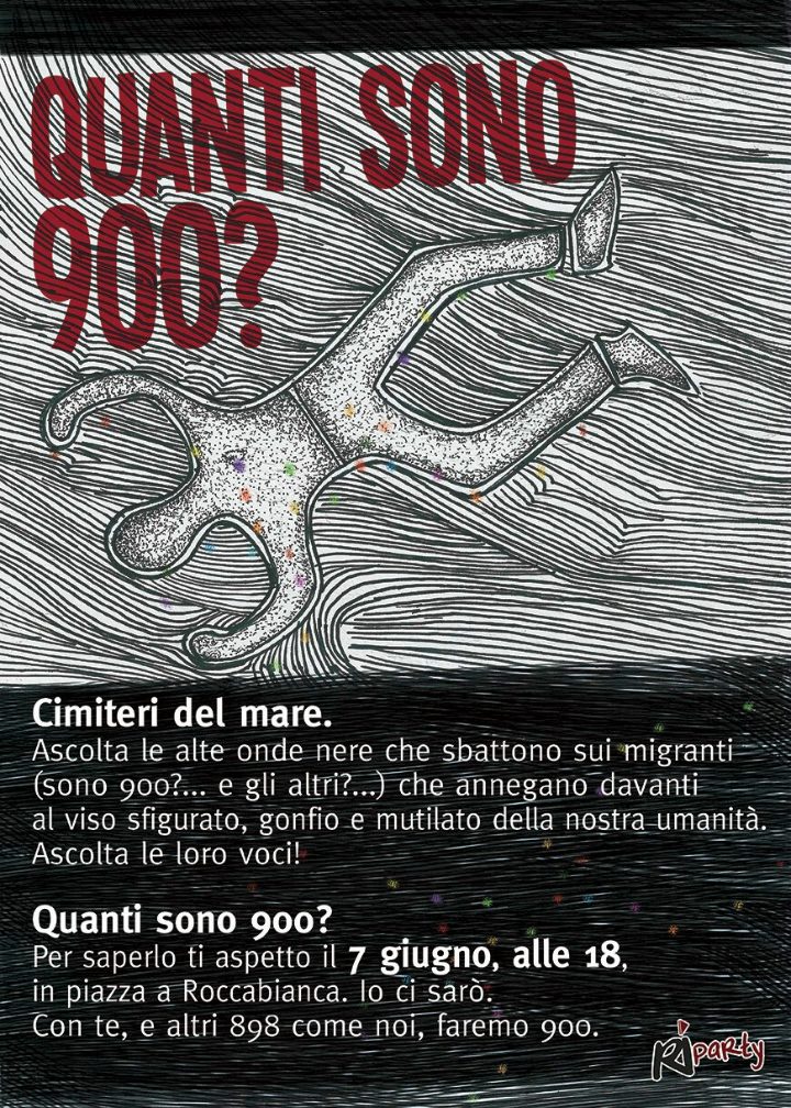 Quanti sono 900?   A Roccabianca, il 7 giugno un flash mob per ricordare le vittime del Canale di Sicilia