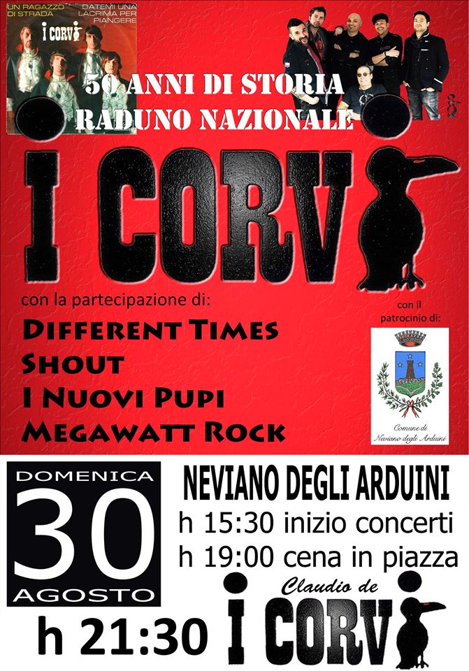 Concerto "50 di storia della band I CORVI"