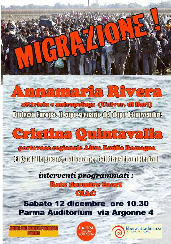  Iniziativa 12 dicembre su migrazione
