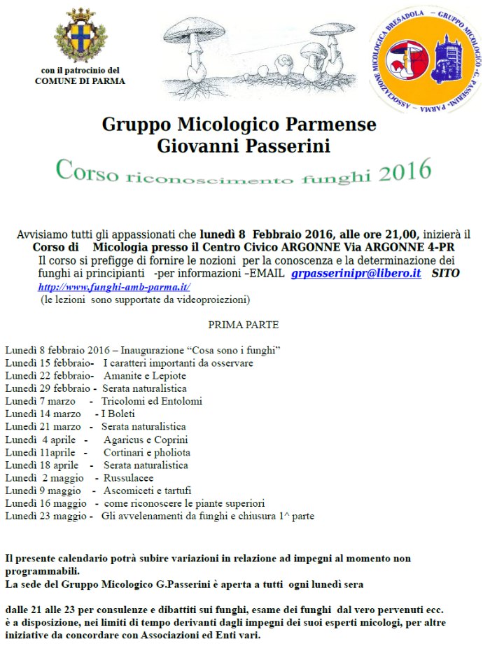 Gruppo Micologico Parmense Giovanni Passerini