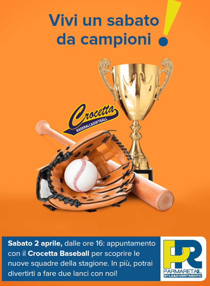 Baseball e Softball a Parma Retail Sabato 2 aprile incontro con gli sport delle responsabilità