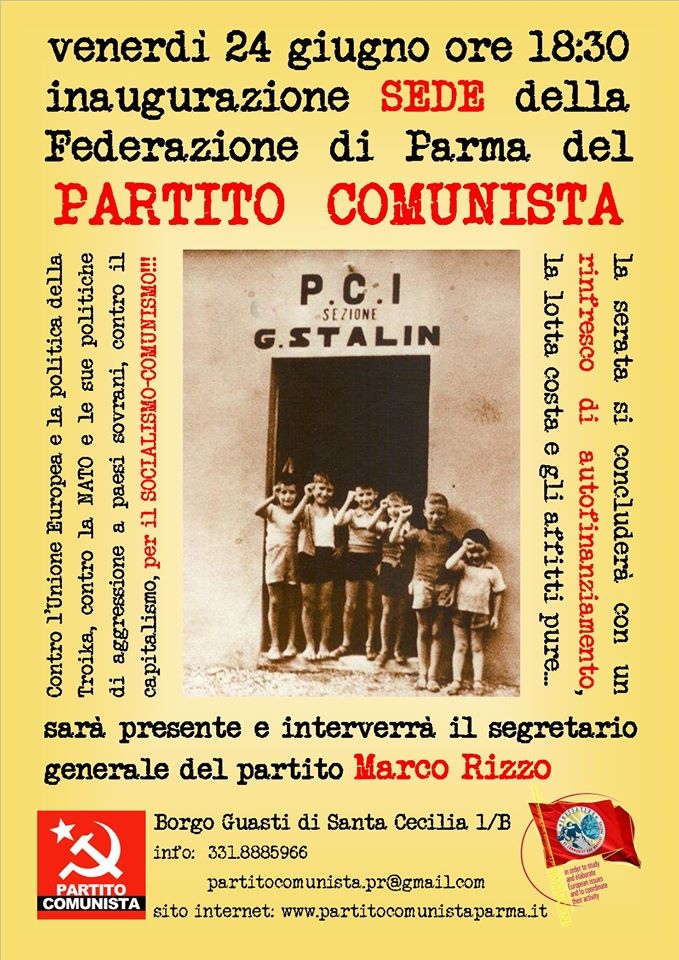 Parma - Inaugurazione della sede del Partito Comunista