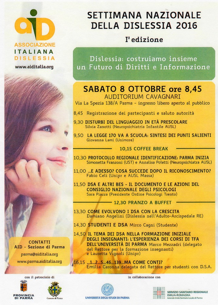 Settimana Nazionale della dislessia 2016 - Parma